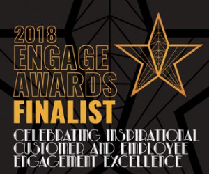 We are a finalist in the 2018 Engage Awards!