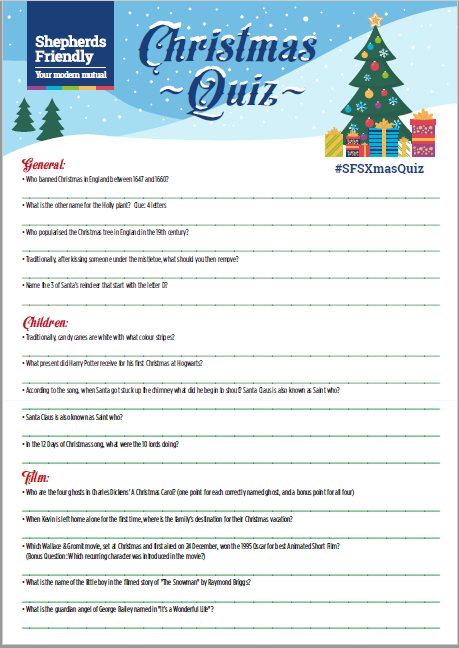 Christmas Quiz For The Family Printable