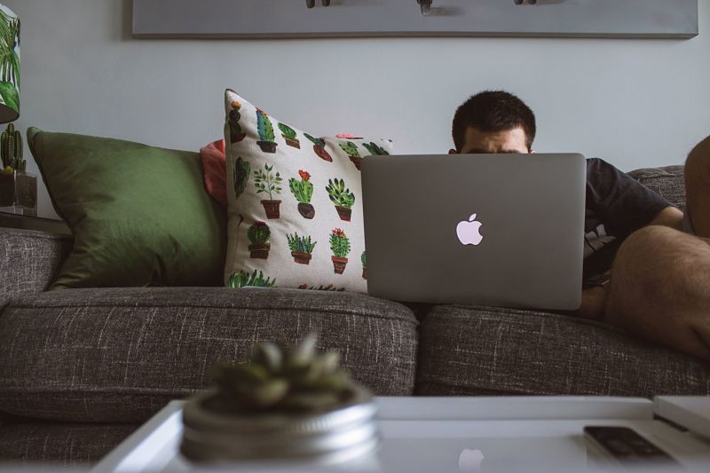 Man on MacBook