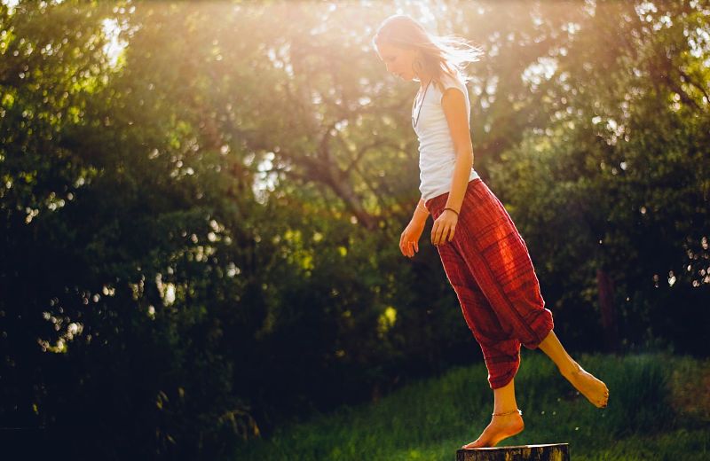 Woman doing yoga