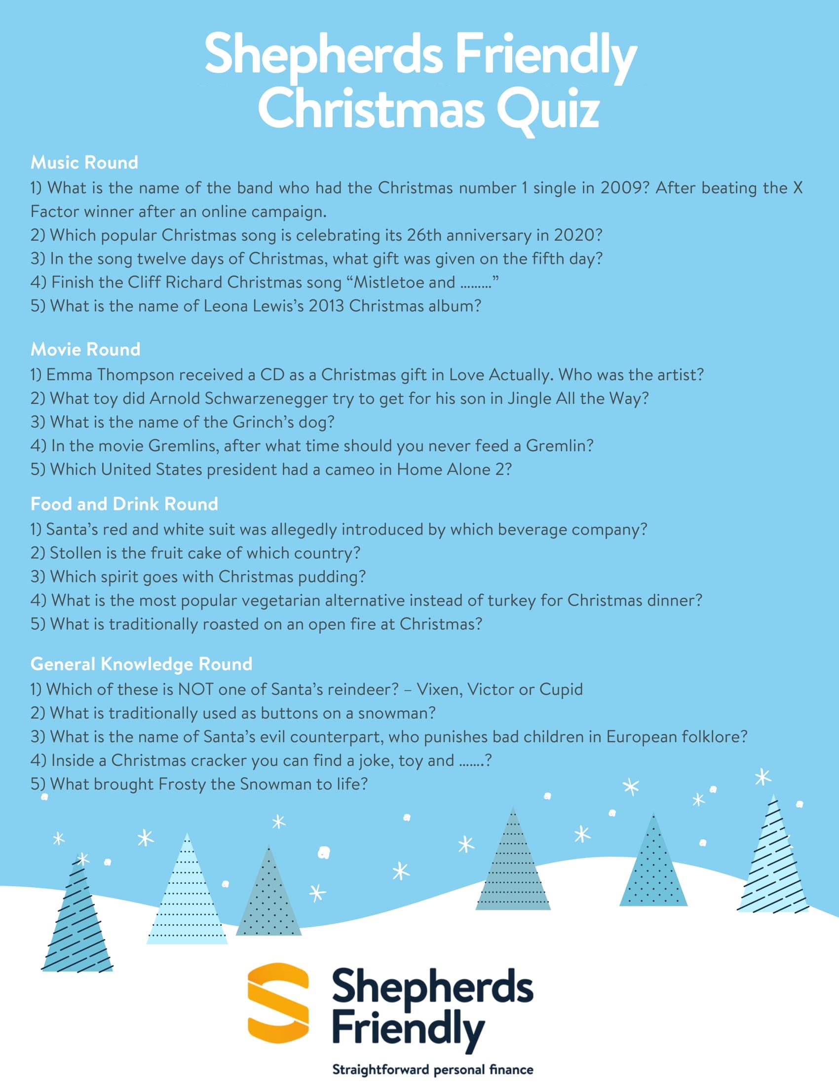 56 Christmas Quiz Questions and Answers For 2023